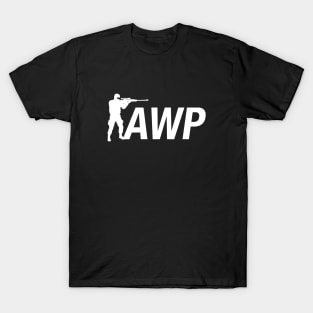 AWP Sniper CSGO PUBG Gaming T-Shirt